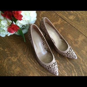 Michael Kors Nude Cutout Heels size 8.5